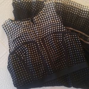 Betsey Johnson black polka dot swing dress